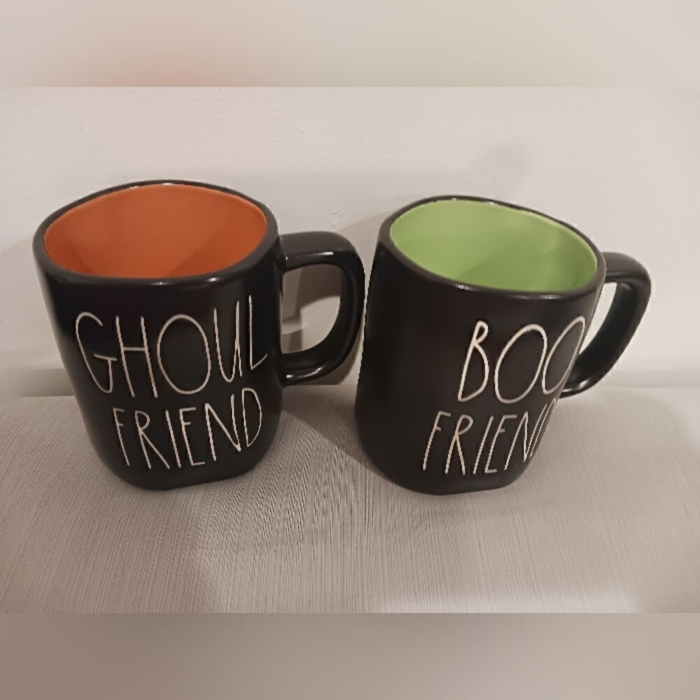 Rae Dunn Boo Friend & Ghoul Friend Halloween Mugs - Picture 2 of 4